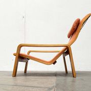 Mid-century modern Pulkka lounge chair by Ilmari Lappalainen for Asko, 1960s.