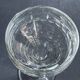 6 old blown and cut bistro glasses