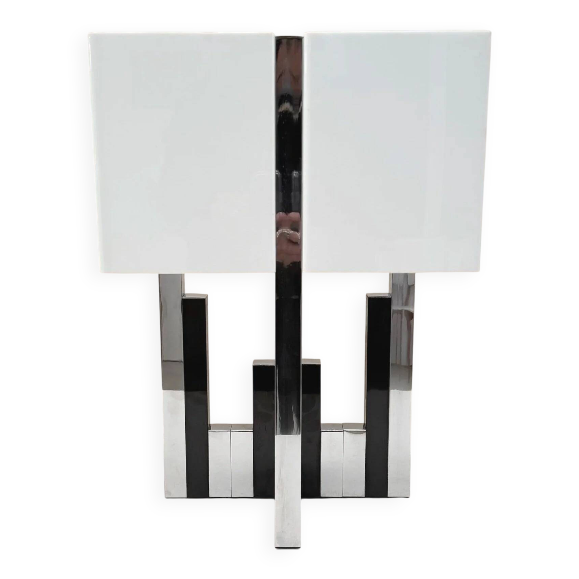 Lumica lamp in chrome metal, spain 1970
