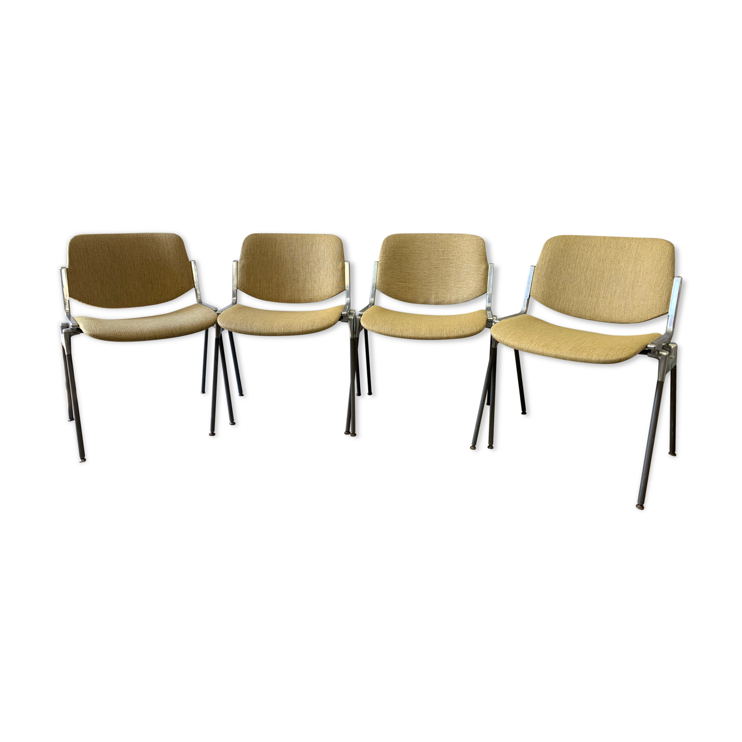 Series of 4 chairs by Piretti Giancarlo, Castelli