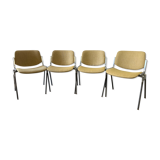 Series of 4 chairs by Piretti Giancarlo, Castelli