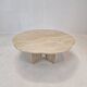 Table basse en travertin italien, années 1980