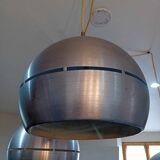 Set of 3 space age pendant lights, 1970s