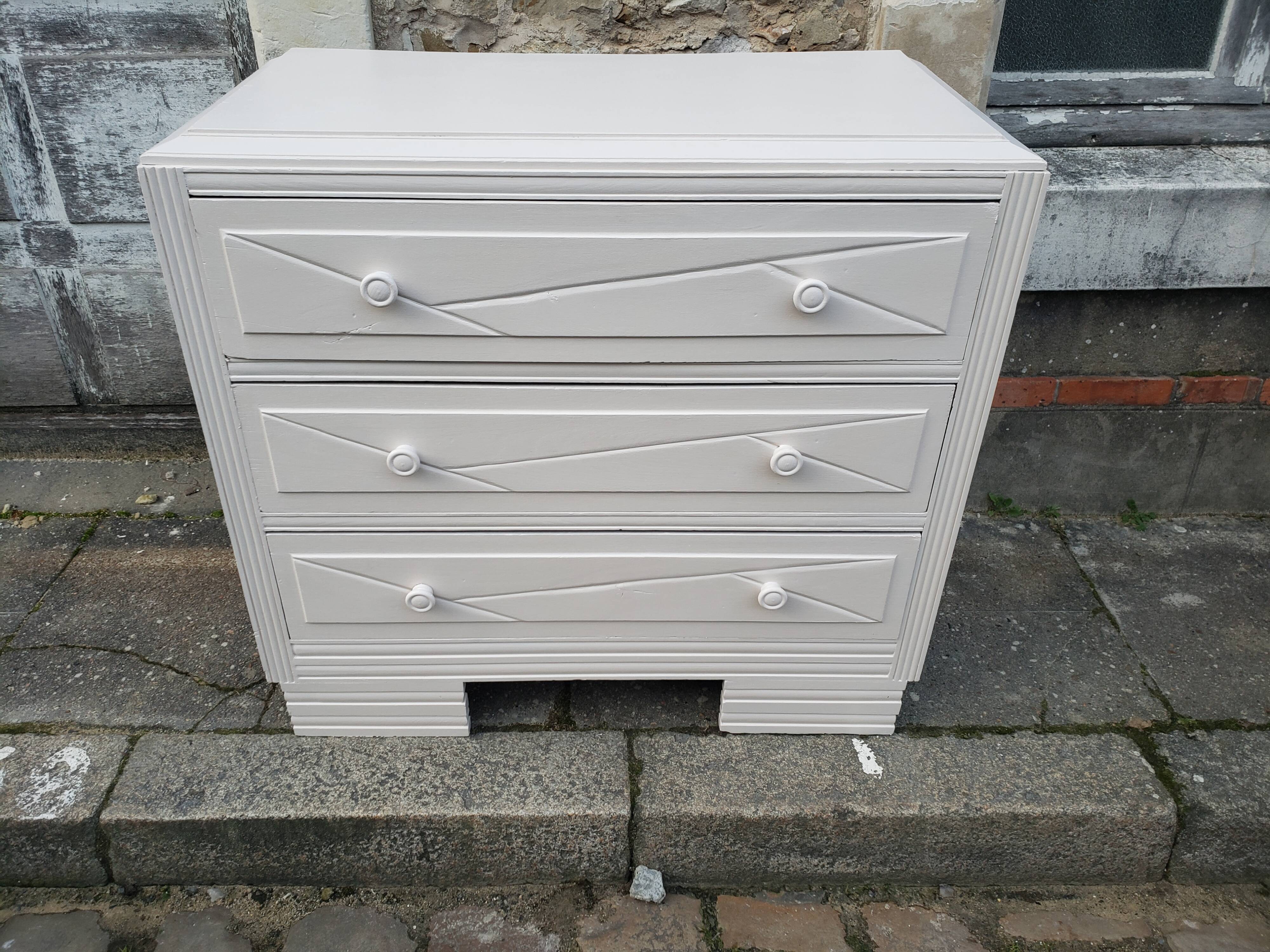 Dresser vintage powder white changing table