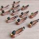 Set of 12 ceramic knife holders