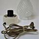 Vintage glass pine cone lamp 1970