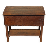 Antique coffre égouttoir en chêne massif