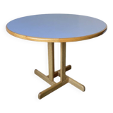 80s round beech table