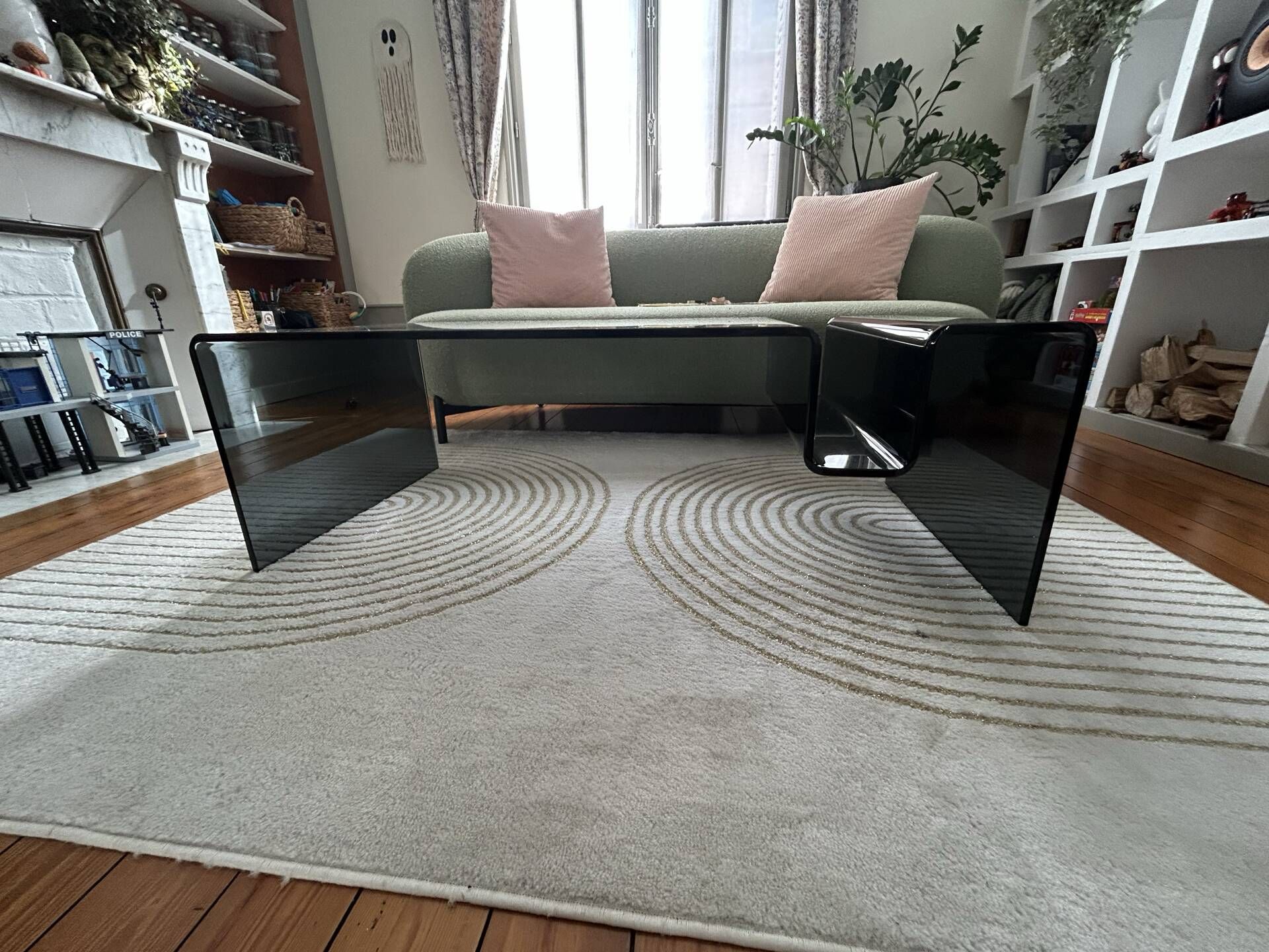 Tempered glass coffee table