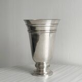 Antique shiny metal vase