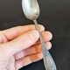 Vintage elegance: Set of 8 small silver-plated metal spoons – Ref 26