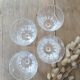 Cristal d'Arques foot glasses model "Versailles"