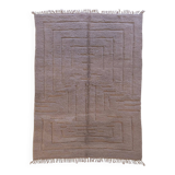 Contemporary Taupe Rug - 342 x 242 cm