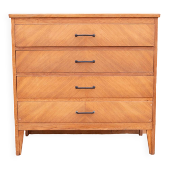 Compass feet chest of drawers