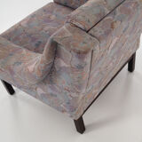 Fauteuil avec pieds en hêtre, design années 1970