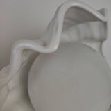 Vintage opaline globe shell lamp