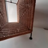 Door vintage rattan magazine