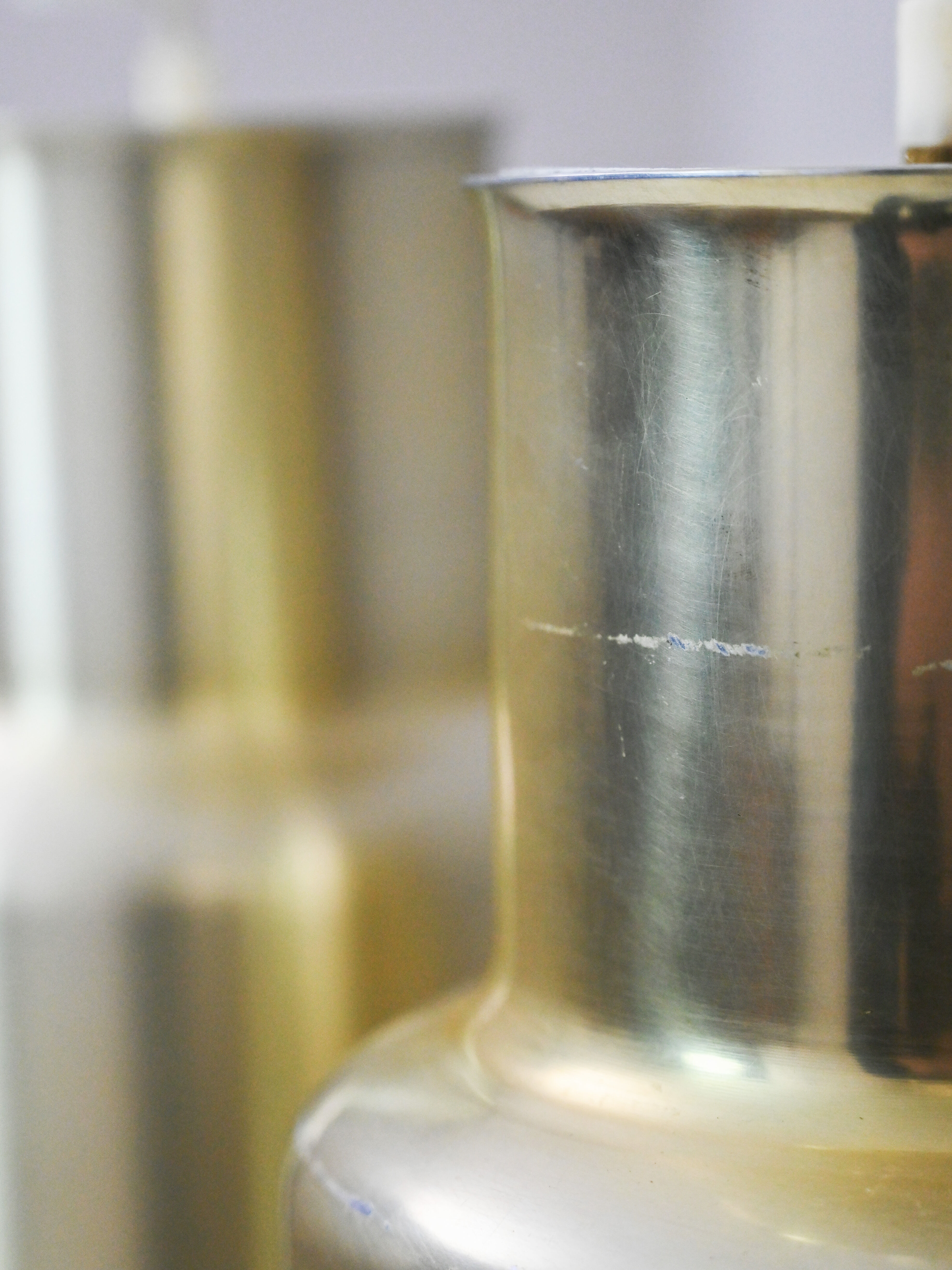 Pair of vintage gold pendant lights