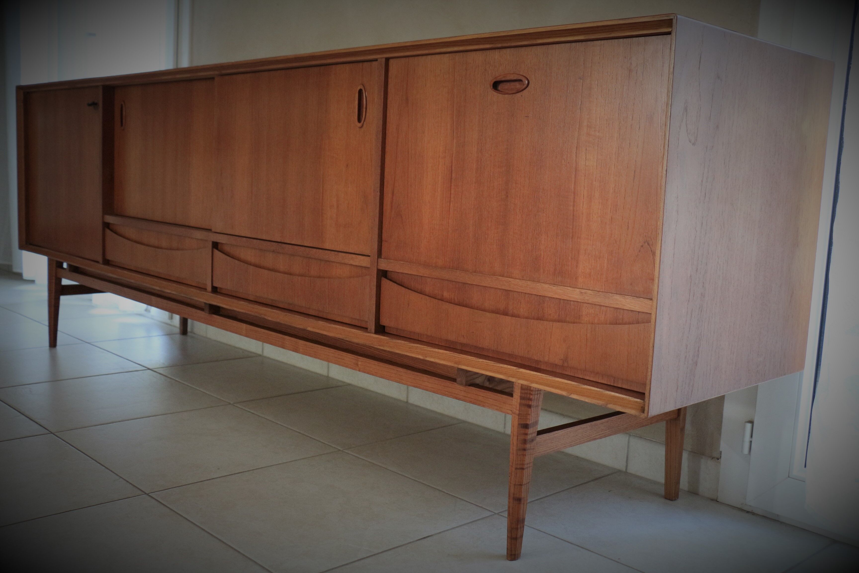 Scandinavian sideboard in vintage teak