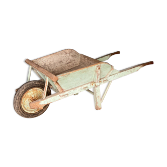 Wheelbarrow garden wood 1920 patina of use