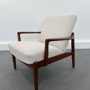Fauteuil lounge vintage danois en teck, 1970