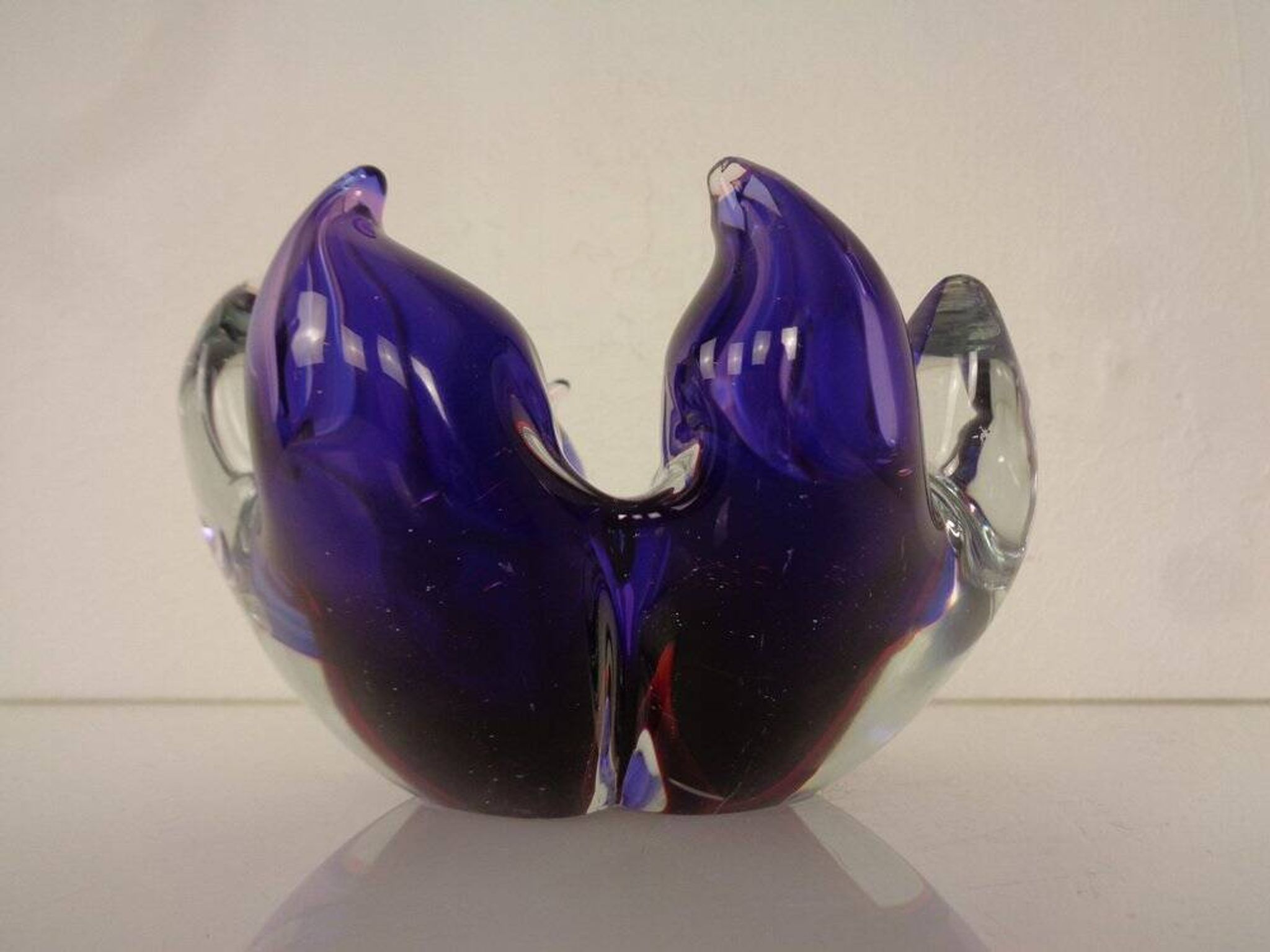 Large Italian bowl in purple Murano glass, 1960s