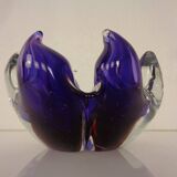 Large Italian bowl in purple Murano glass, 1960s