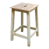 Vintage wooden workshop stool
