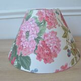 Vintage English hydrangea fabric lampshade