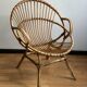 Vintage rattan armchair