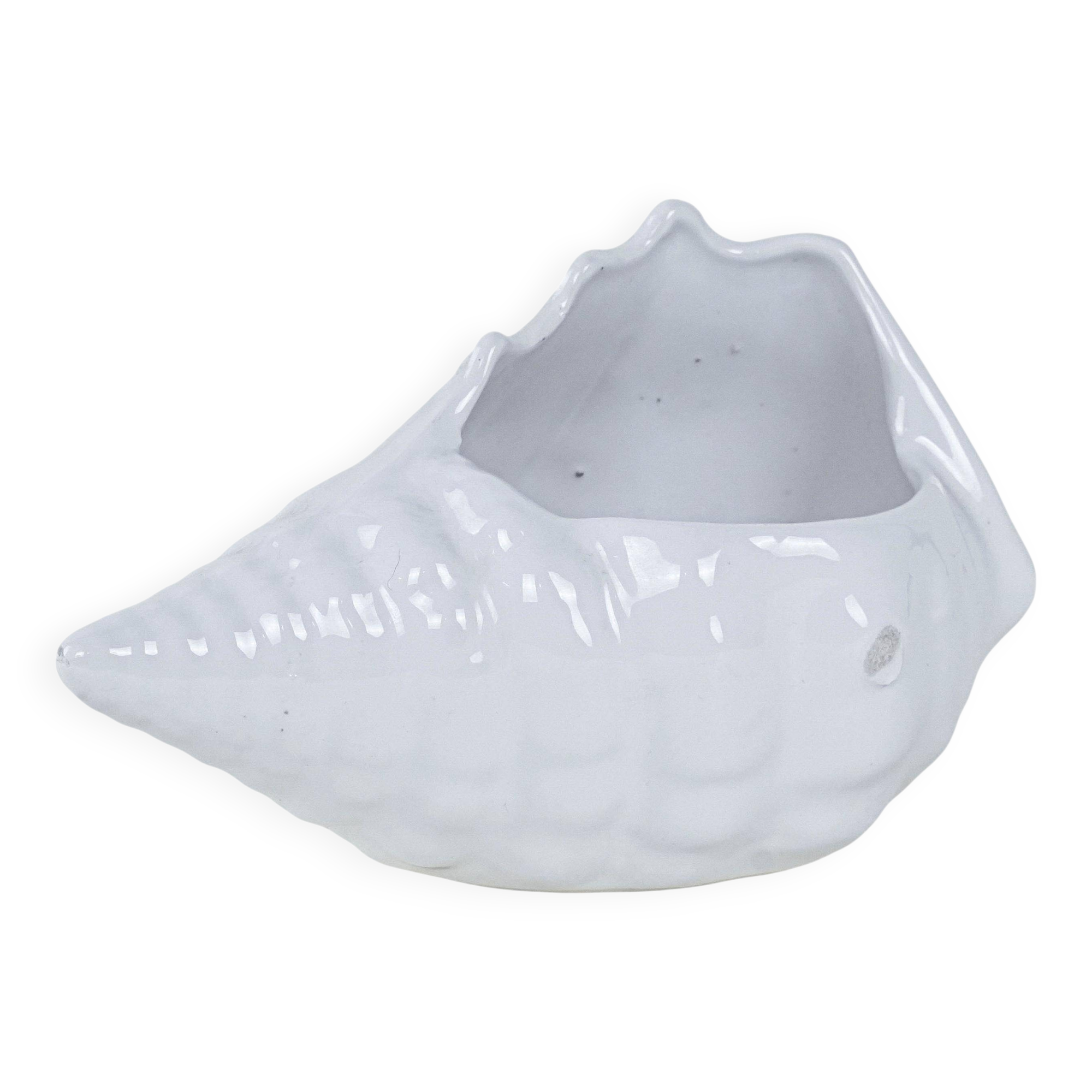 Ceramic seashell, Italian design, 1970s, manufactured in Italy