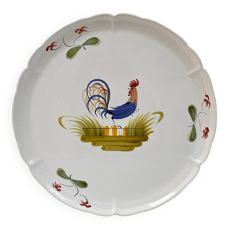 Grand plat breton à tarte - Faïence Pornic MBFA