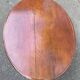 Large oval coffee table in solid wood 133x93cm