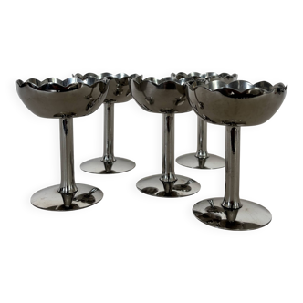 Vintage flower stainless steel bowl