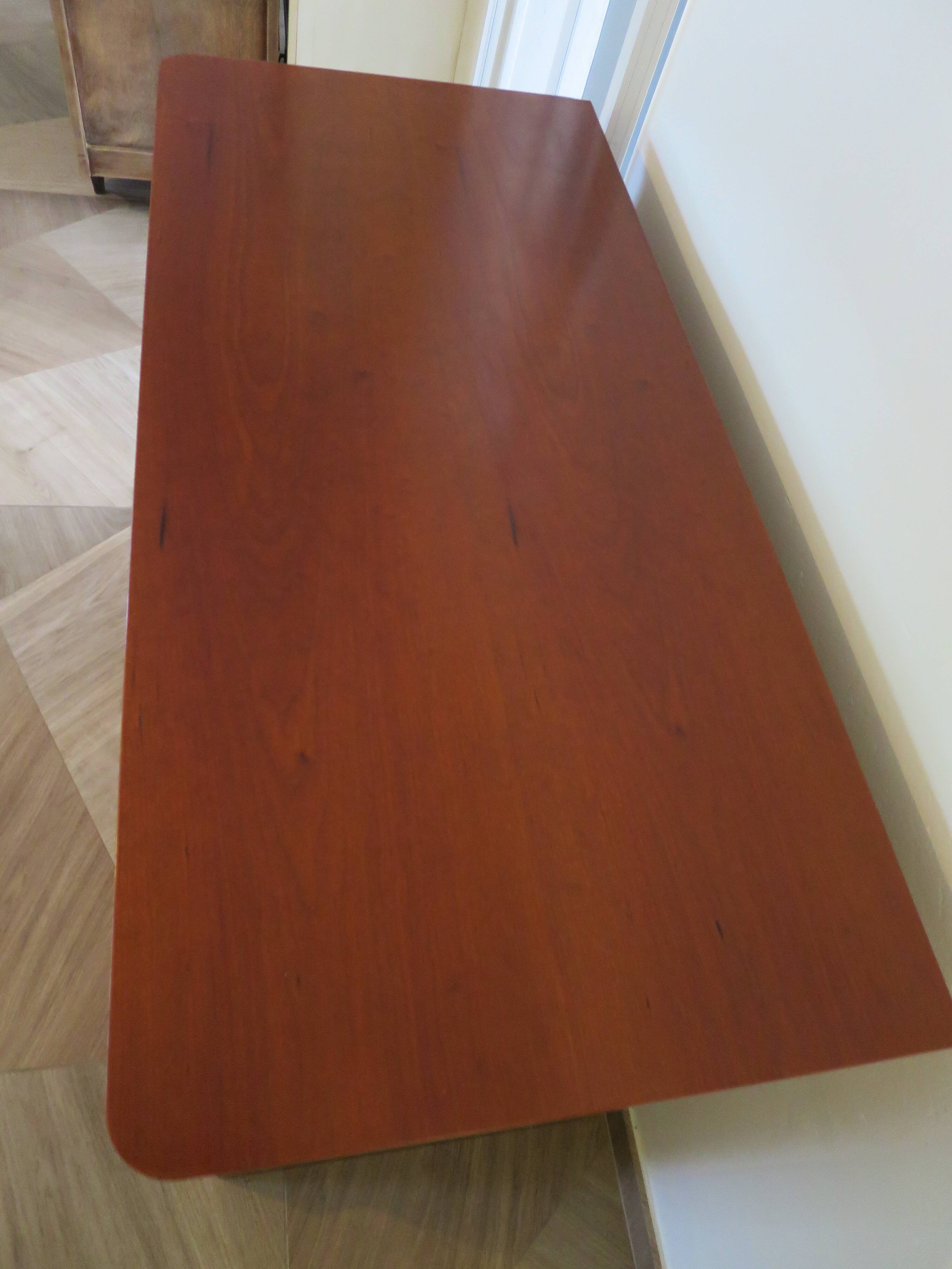 3-drawer chest of drawers with ogee - Louis Philippe style - 80s