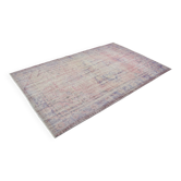 Vintage Pink Floral Wool Carpet sku 3210