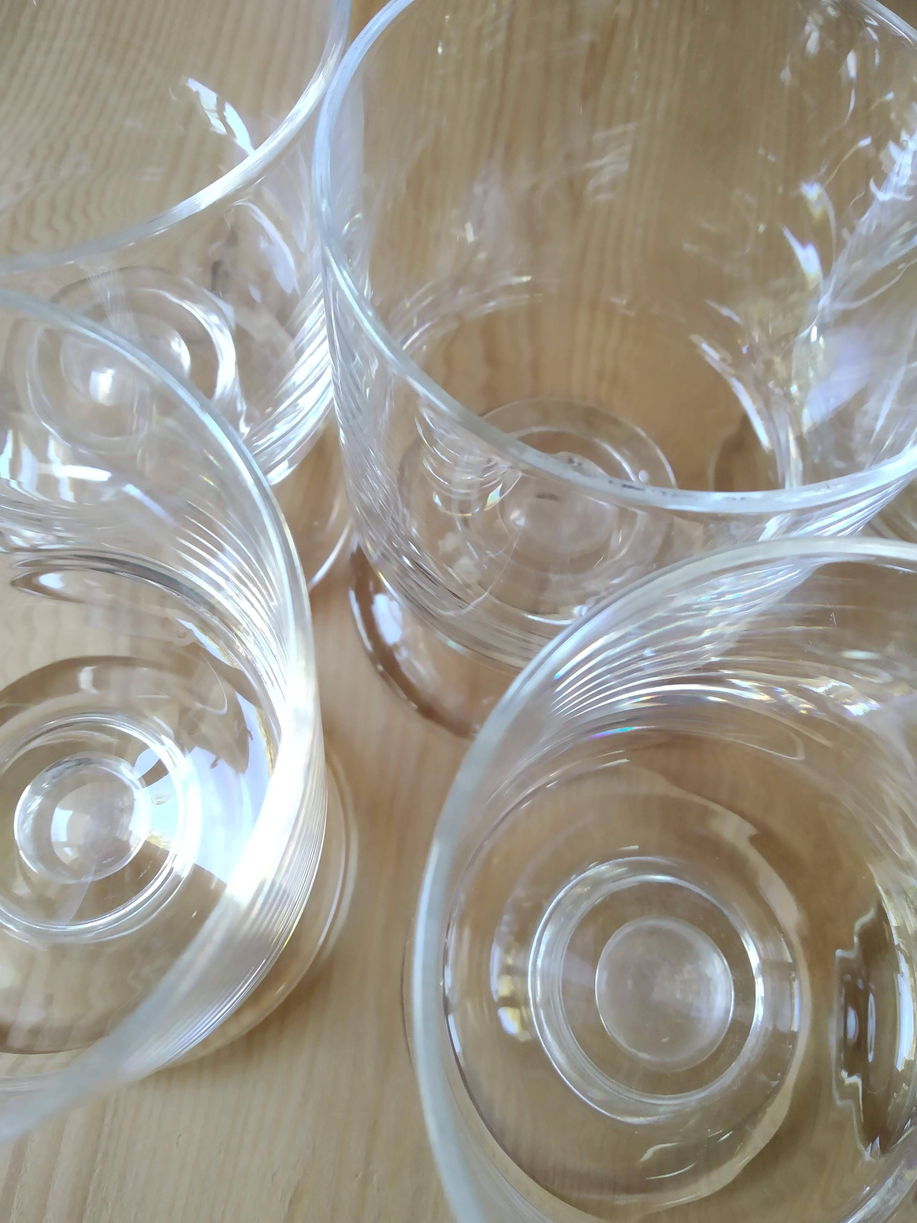 Vintage 70 crystal footed glass from Arques