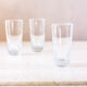 3 high glasses