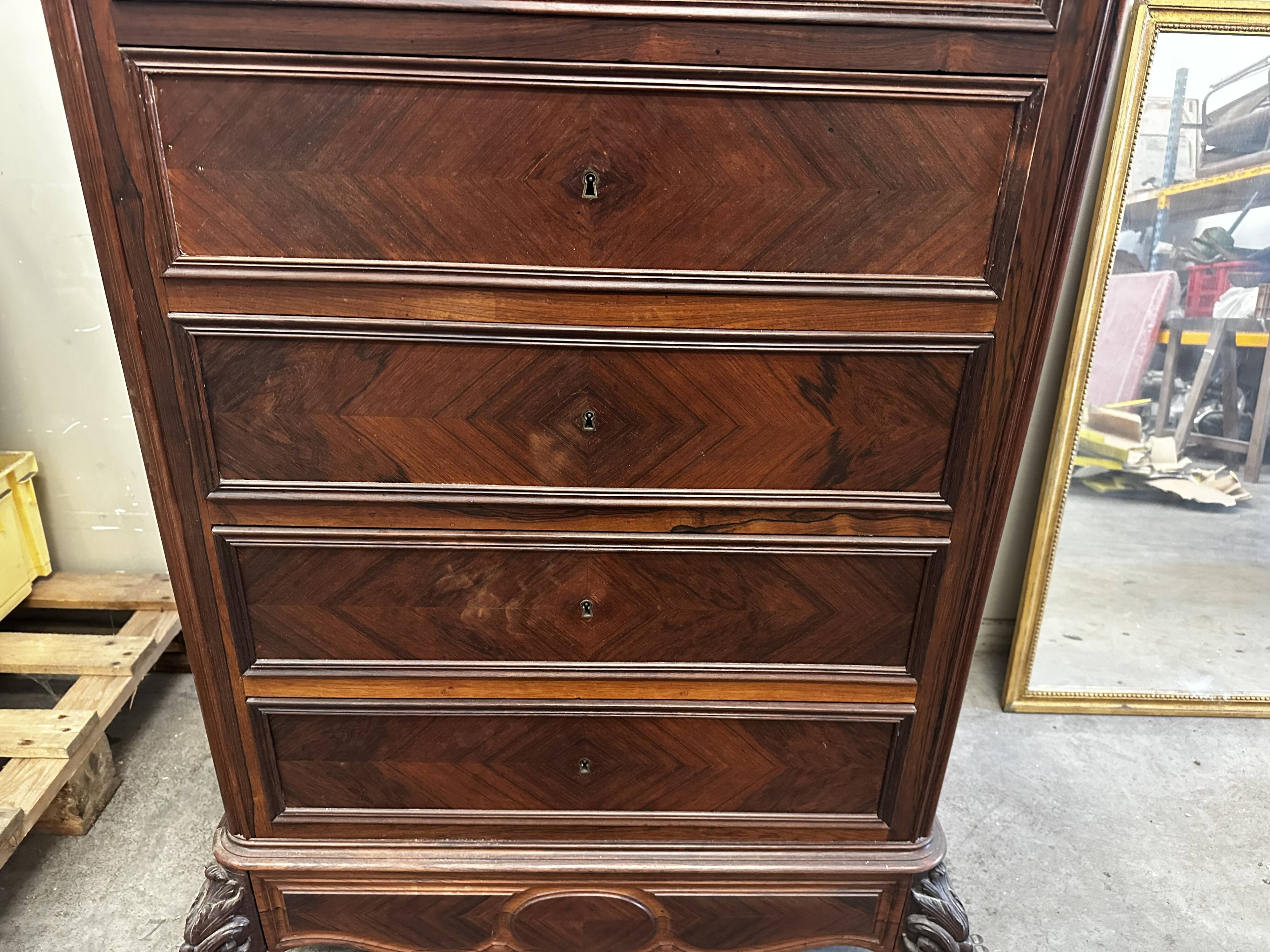 Chest of Drawers - Large, Narrow Chest of Drawers from the 19th Century