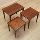 Set of three rosewood coffee tables, Danish design, 1960s, made in Denmark