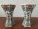 Paire de vases en faïence de Delft polychrome, Hollande, années 1960