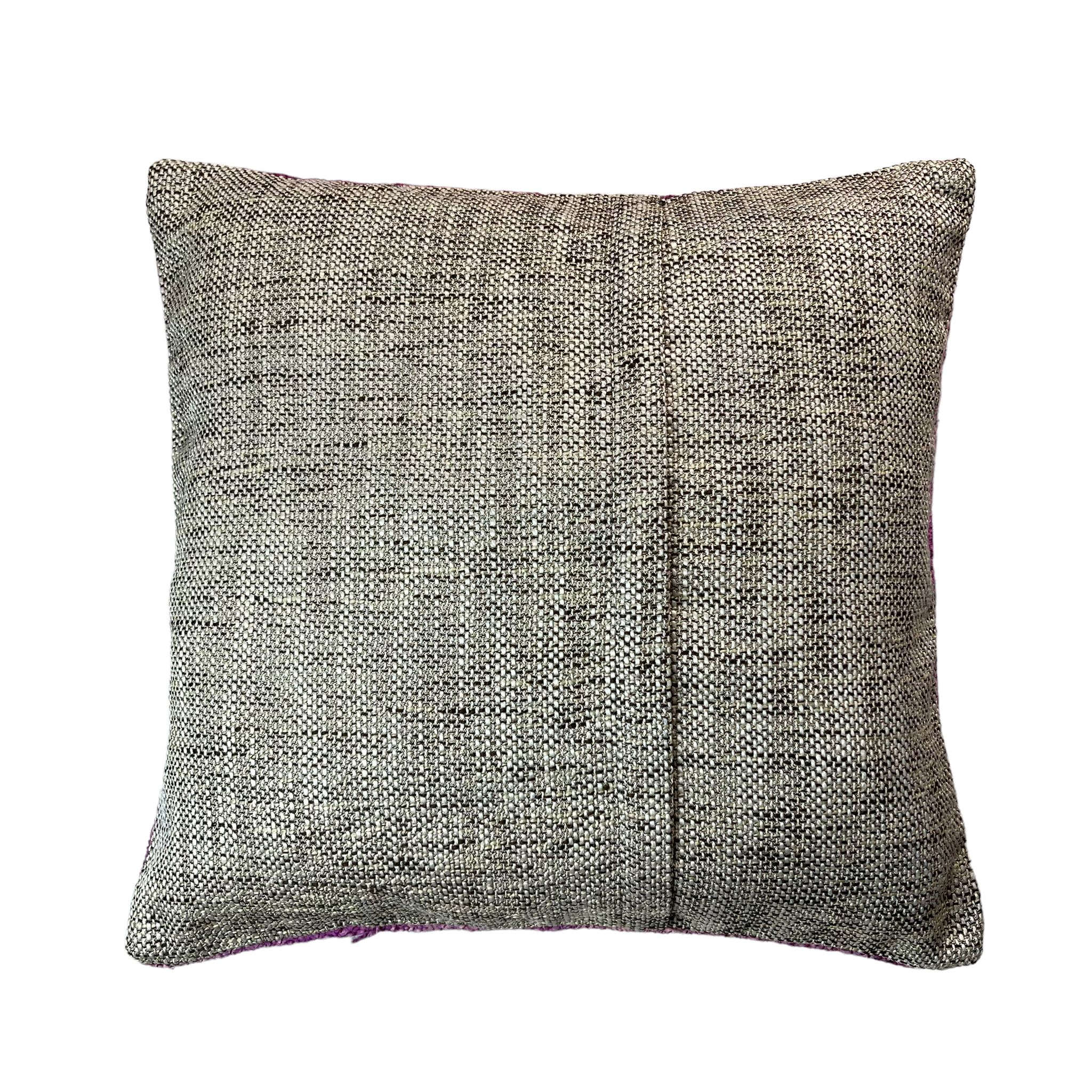 Housse de coussin nouée à la main turque vintage, 45 x 45 cm