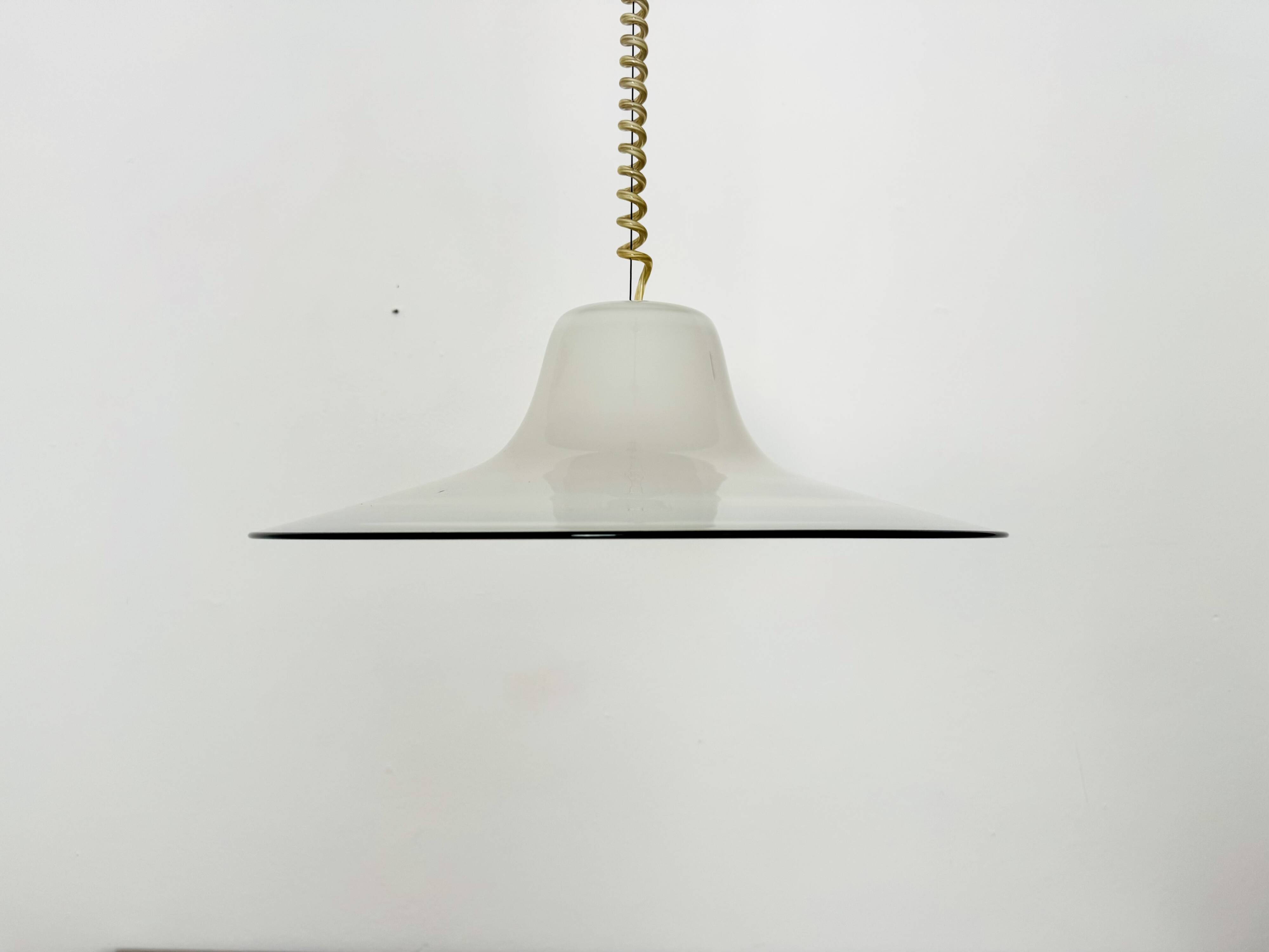 Lampe à Suspension en Verre de Murano par Giusto Toso pour Leucos