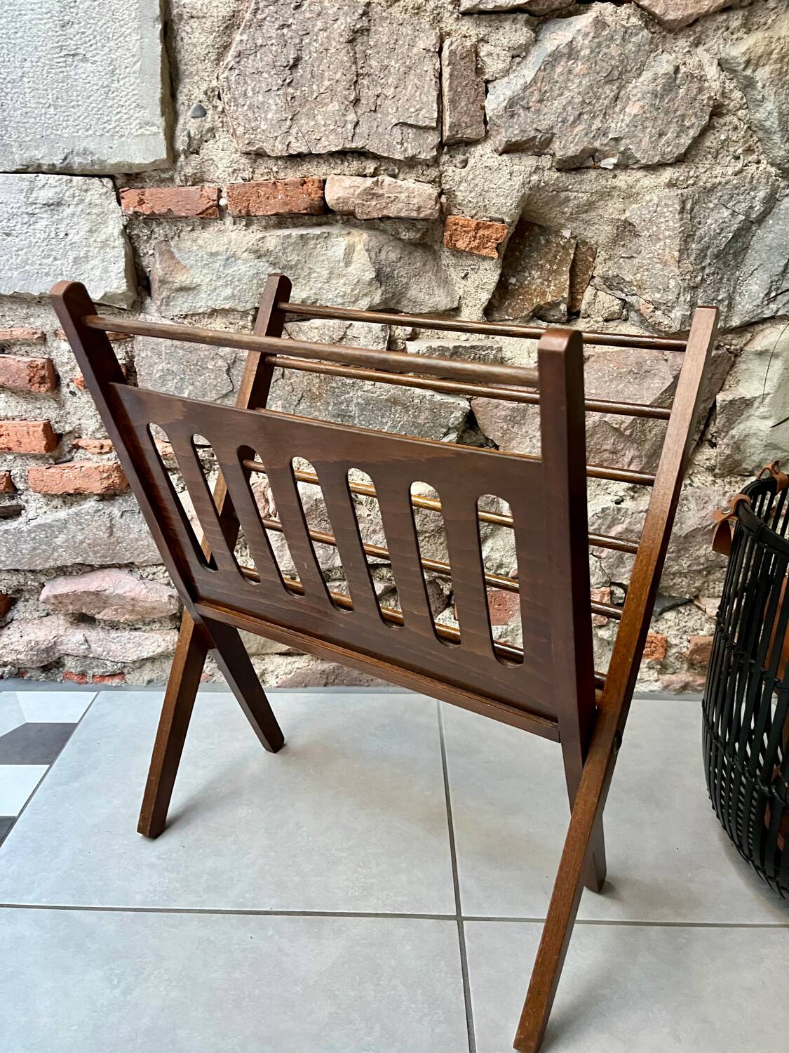 Vintage Cees Braakman magazine rack