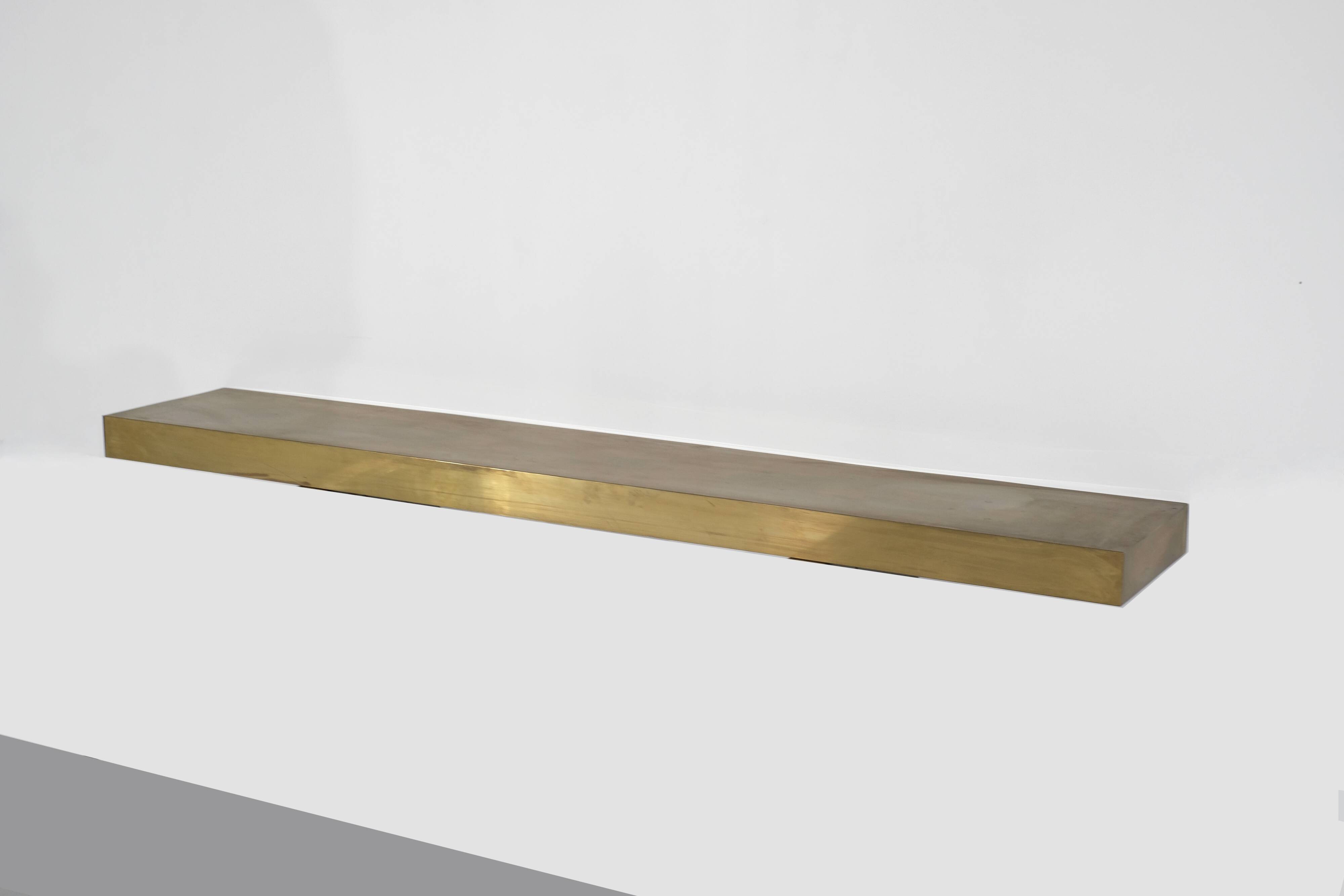 Small brass console, Italy, 1960s