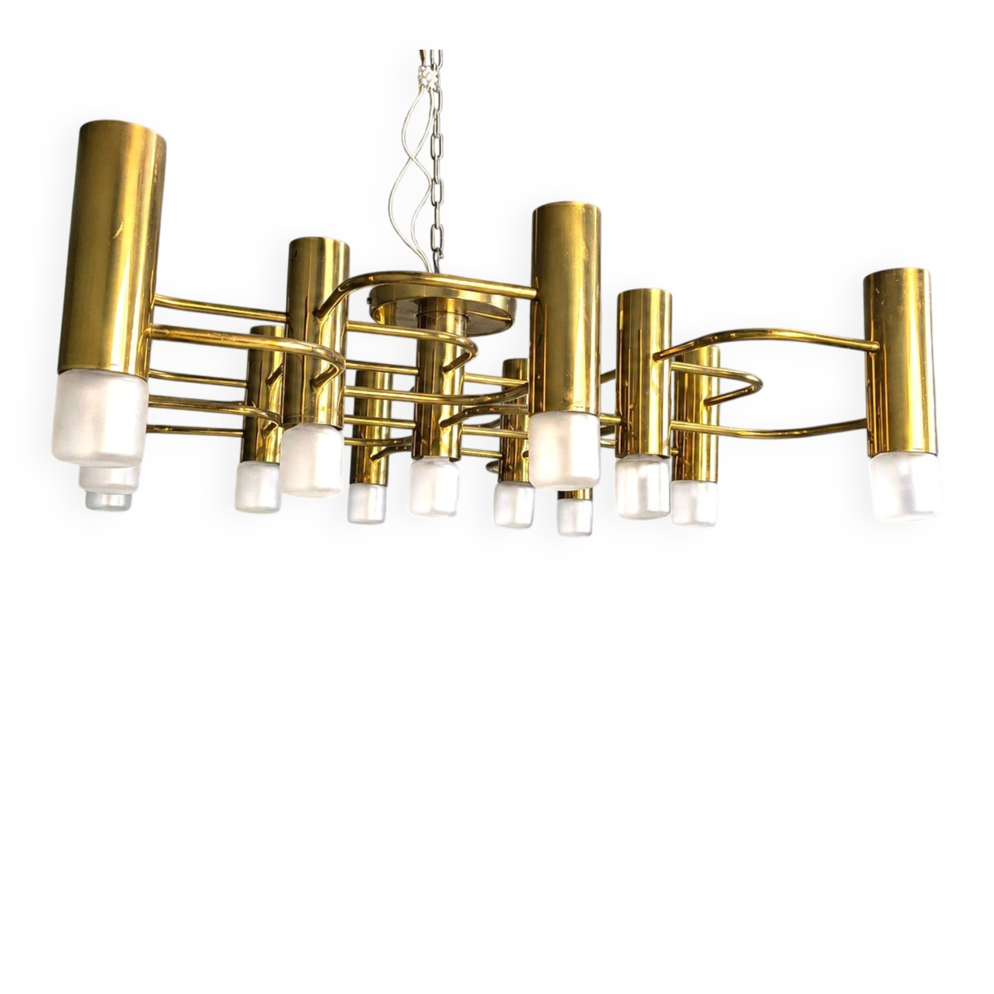 Mid century Sciolari chandelier with 13 lightpoints