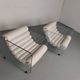 Hyaline leather and glass armchair by Fabio Lenci for Stendig Italy 1960s