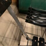 4 folding chairs Habitat 80s plastic and metal