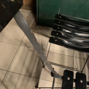 4 folding chairs Habitat 80s plastic and metal