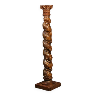 Oak Torso Column, 18th Century